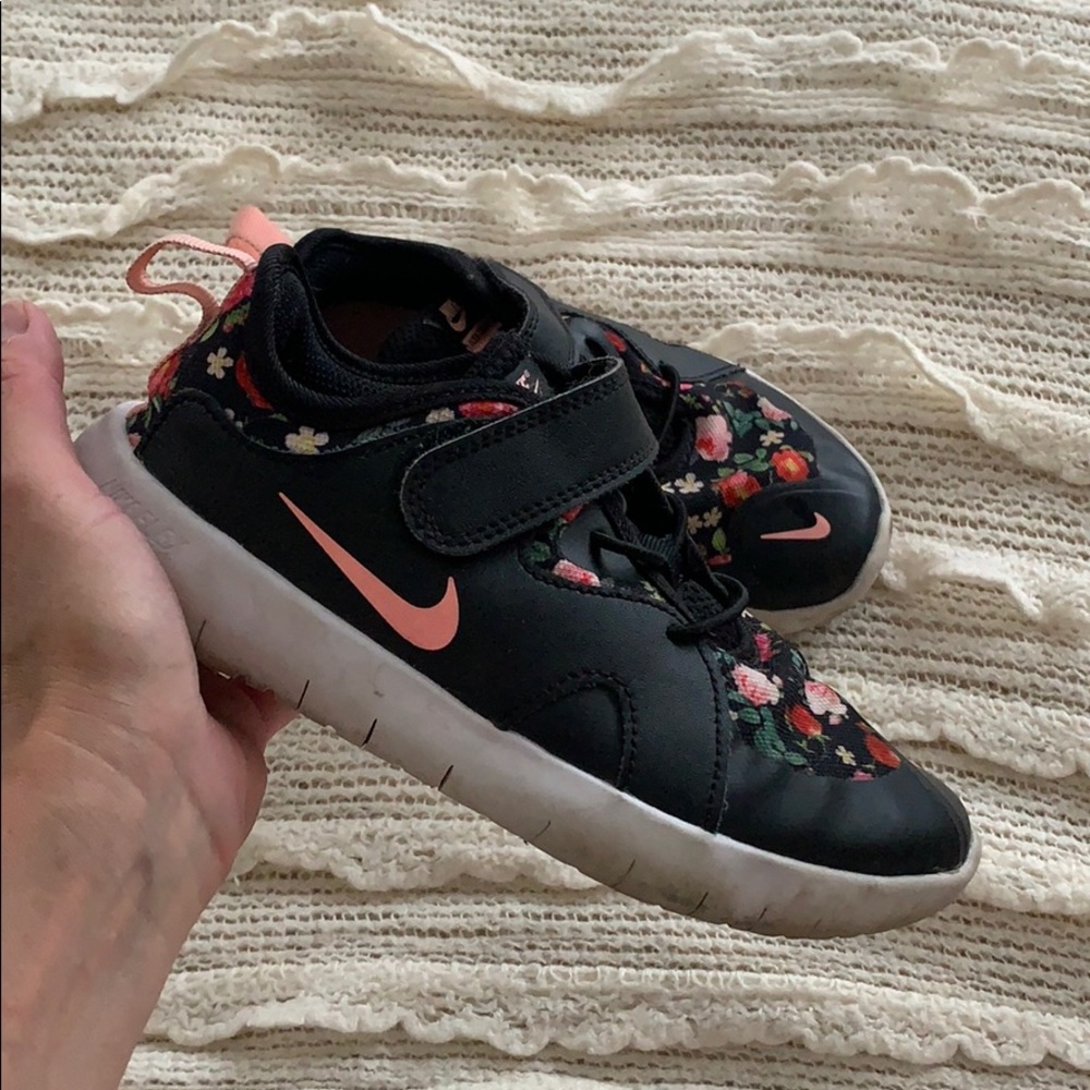 Girls floral nike sneakers